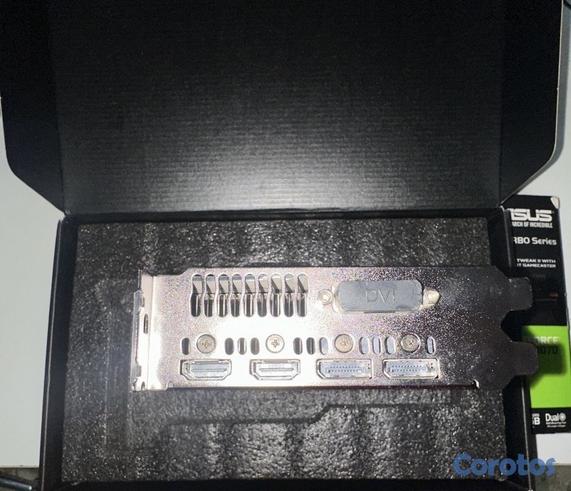 consolas y videojuegos - 🔥 GTX ASUS 1070 8GB GDDR5 Tarjeta grafica TURBO en su caja original!  🎮🔥 9