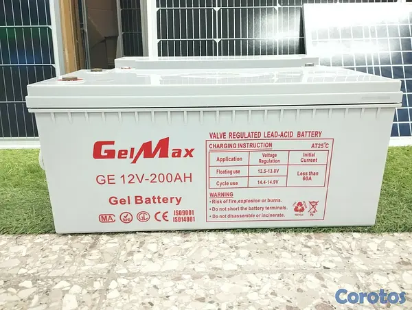 otros electronicos - Batería gel Max 200 amperes 