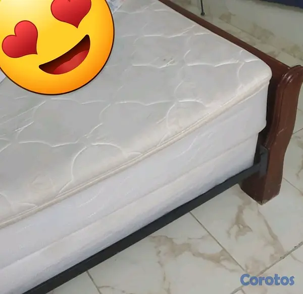 muebles y colchones - Cama completa de 60" con base y colchones 2