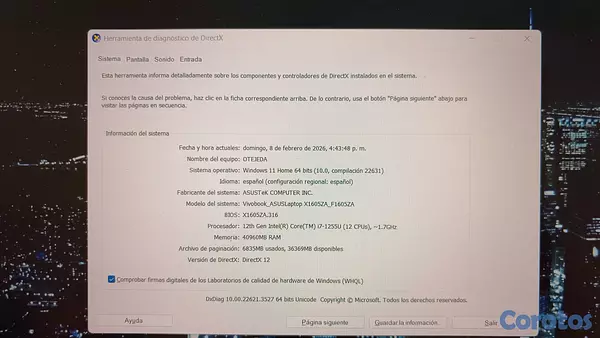 computadoras y laptops - ASUS VIVOBOOK  6