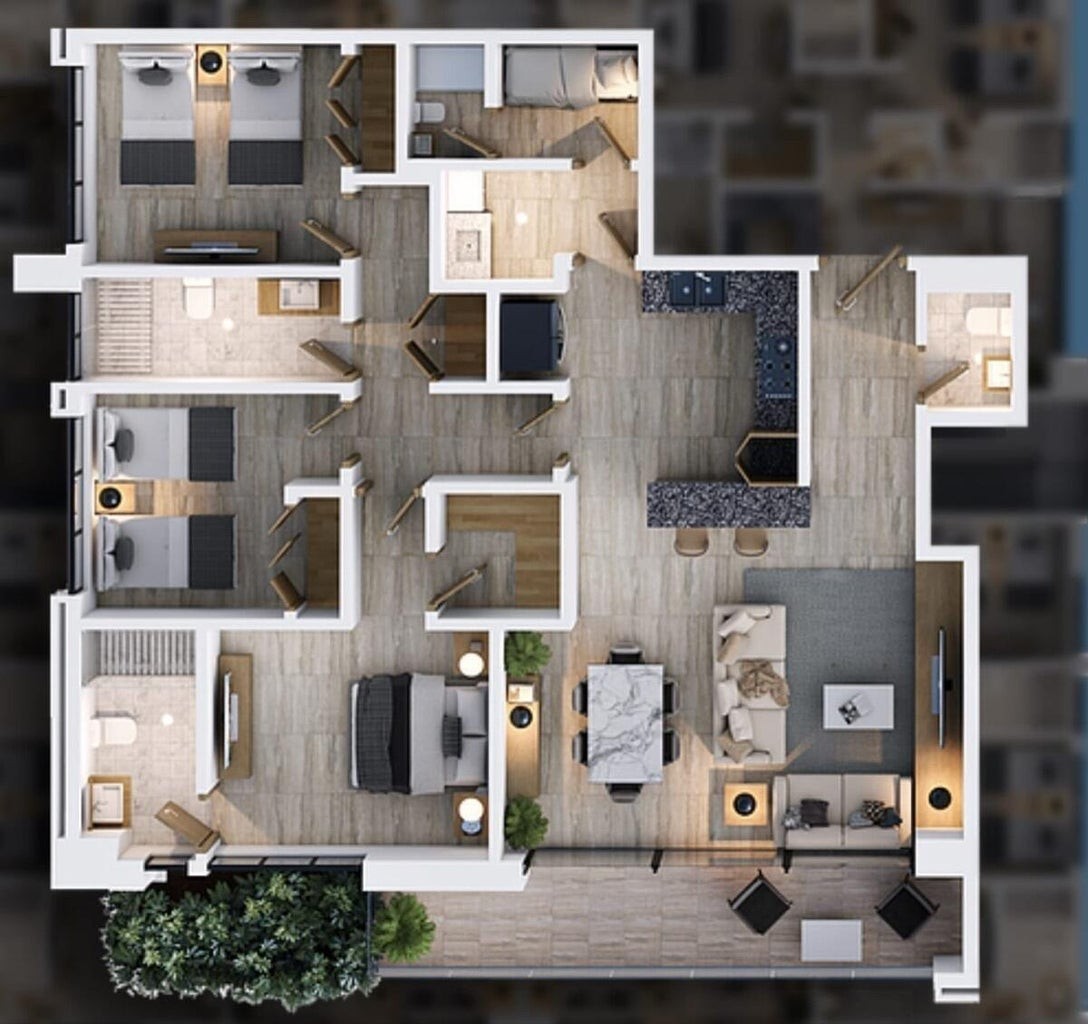 apartamentos - Serralles a la Venta Apartamento de Una Habitación. 9