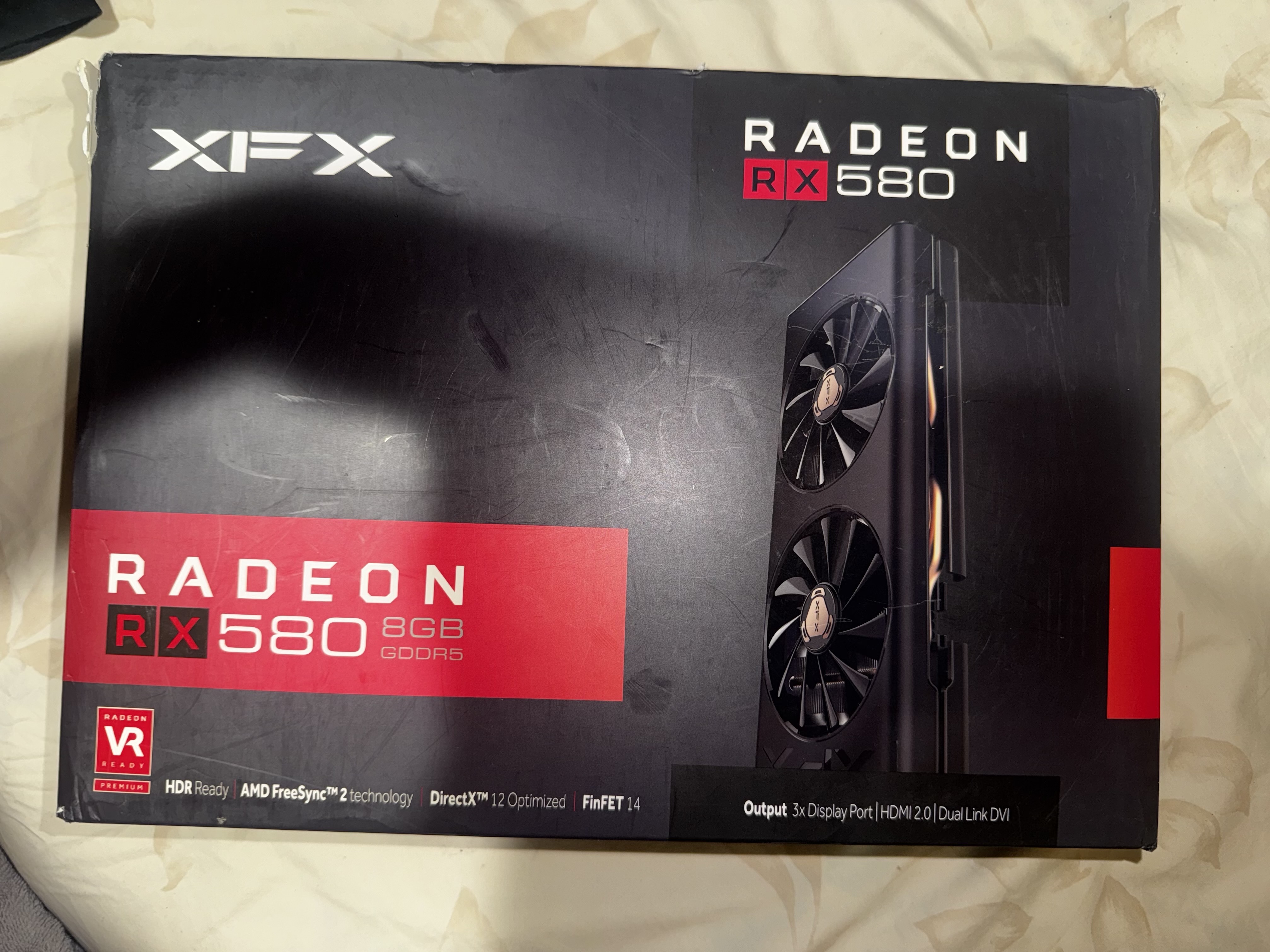 computadoras y laptops - TARJETA GRÁFICA RADEON RX 580 8GB DDR5 0