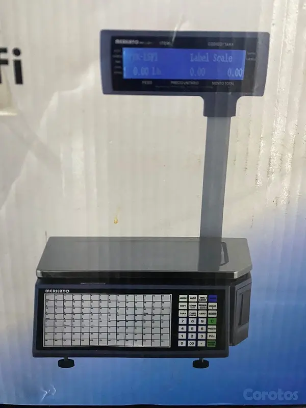 otros electronicos - Balanza Impresora de Código de Barras Merkato WiFi/30kg 3