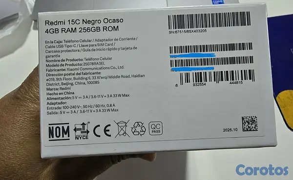 celulares y tabletas - **Vendo celular REDMI 15C 8 GB de Ram 256  almacen 2
