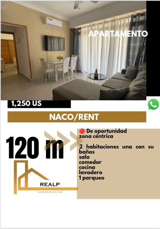 apartamentos - Hermoso apartamento de 2 habitaciones