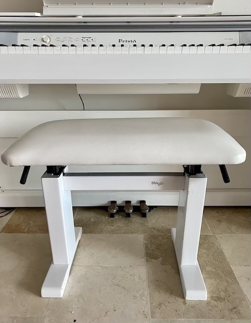 instrumentos musicales - Banco hidráulico para piano Stagg PBH 780 VBK
