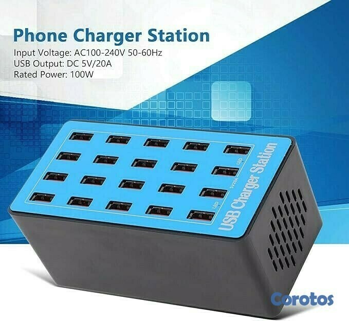 accesorios para electronica - ESTACION DE CARGA USB A5+ 5