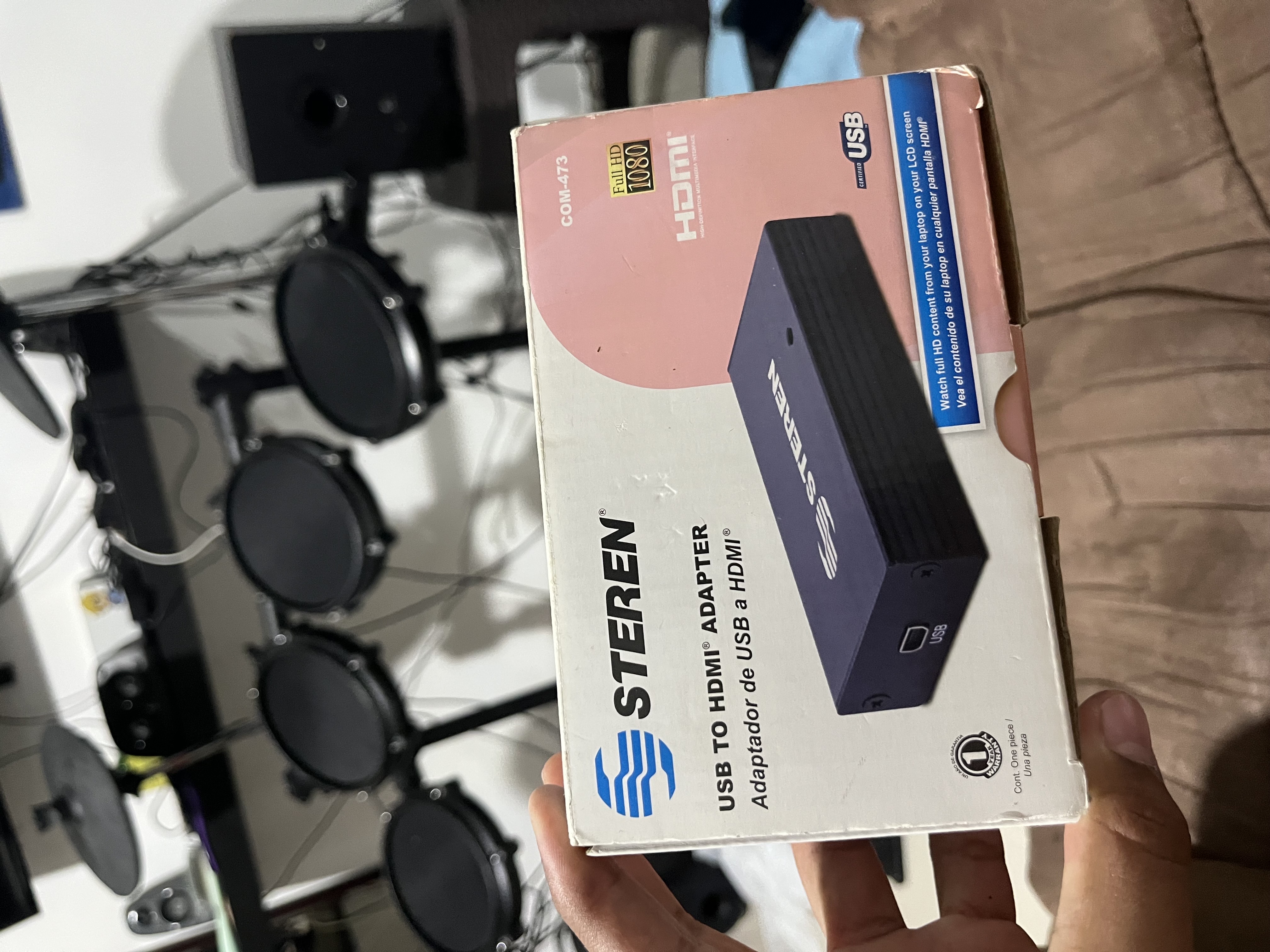 accesorios para electronica - steren usb to hdmi adapter 