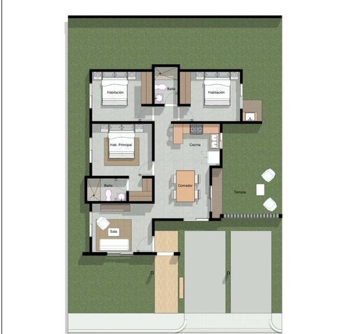 casas - Proyecto en venta Punta Cana #24-1878 tres dormitorios, piscina, parqueo.
 8
