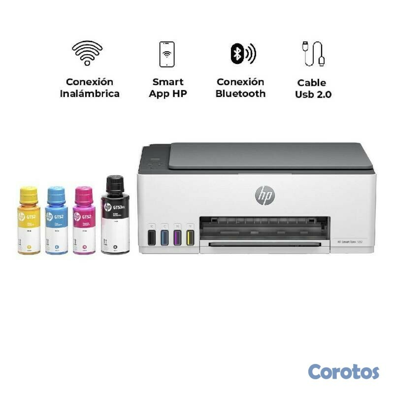 impresoras y scanners - HP SMART TANK 580 - MULTIFUNCION, PRINTER- SISTEMA DE TINTA CONTINUA DE FABRICA  1