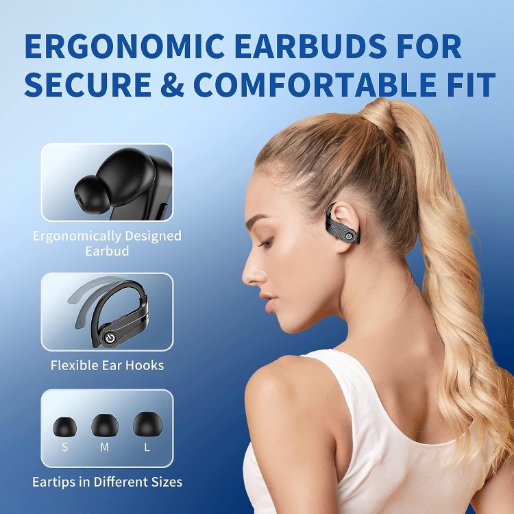 camaras y audio - YYK-Q63 Auriculares inalambricos Bluetooth con microfono auriculares deportivos 3