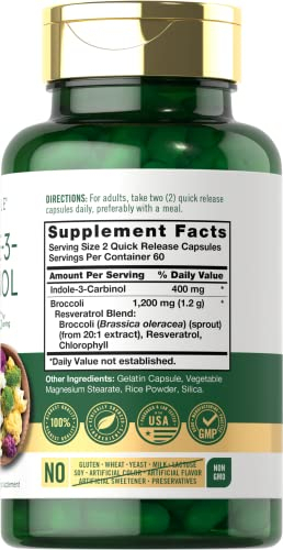 Salud y Equipamiento Médico - Indol-3-carbinol (i3c) 400 Mg 120 Cap Carlyle 2