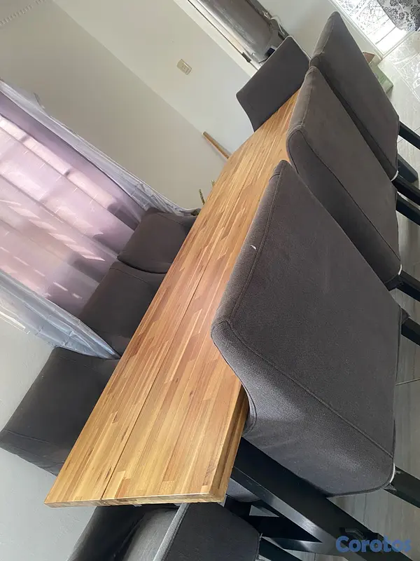 muebles y colchones - MESA DE COMEDOR MODERNA 8 SILLAS 3