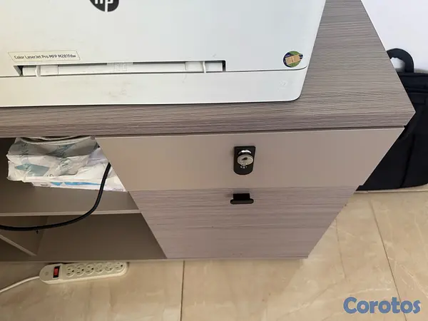 muebles y colchones - De oportunidad Estante  Ejecutivo y Escritorio tipo L para Oficina  5