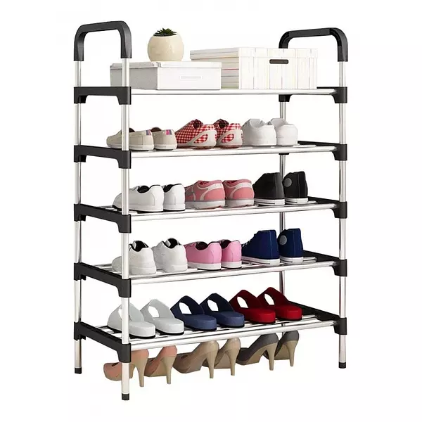 decoración y accesorios - Zapatera Grande 18 pares rack de zapatos Armable 5 Niveles 3