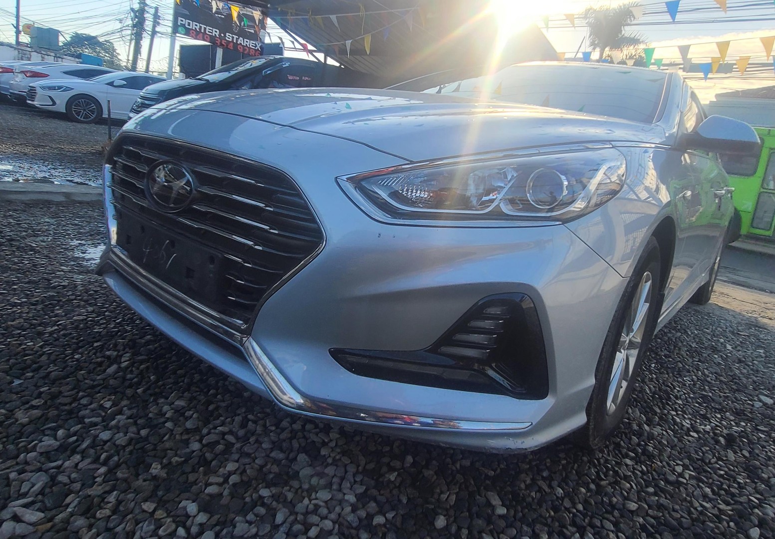 carros - HYUNDAI SONATA NEW RISE 2018 GRIS 1
