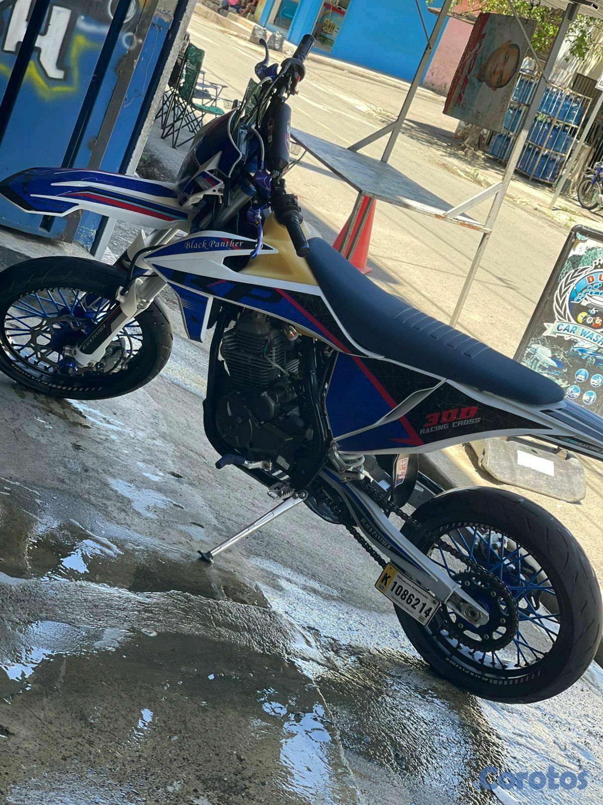 motores y pasolas - vendo motor Black panther azul 2