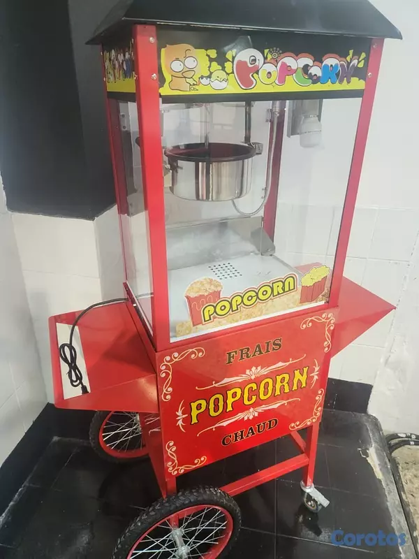 equipos profesionales - Maquina automatica de palomitas de maiz con carrit 2
