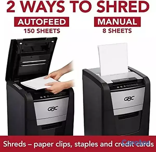 impresoras y scanners - trituradora de papel,GBC alimentación automática, capacidad de 150 hojas 3
