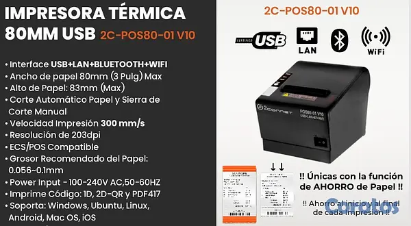 impresoras y scanners - FACTURACION / 2CONNECT - COMBO EQUIPOS  1
