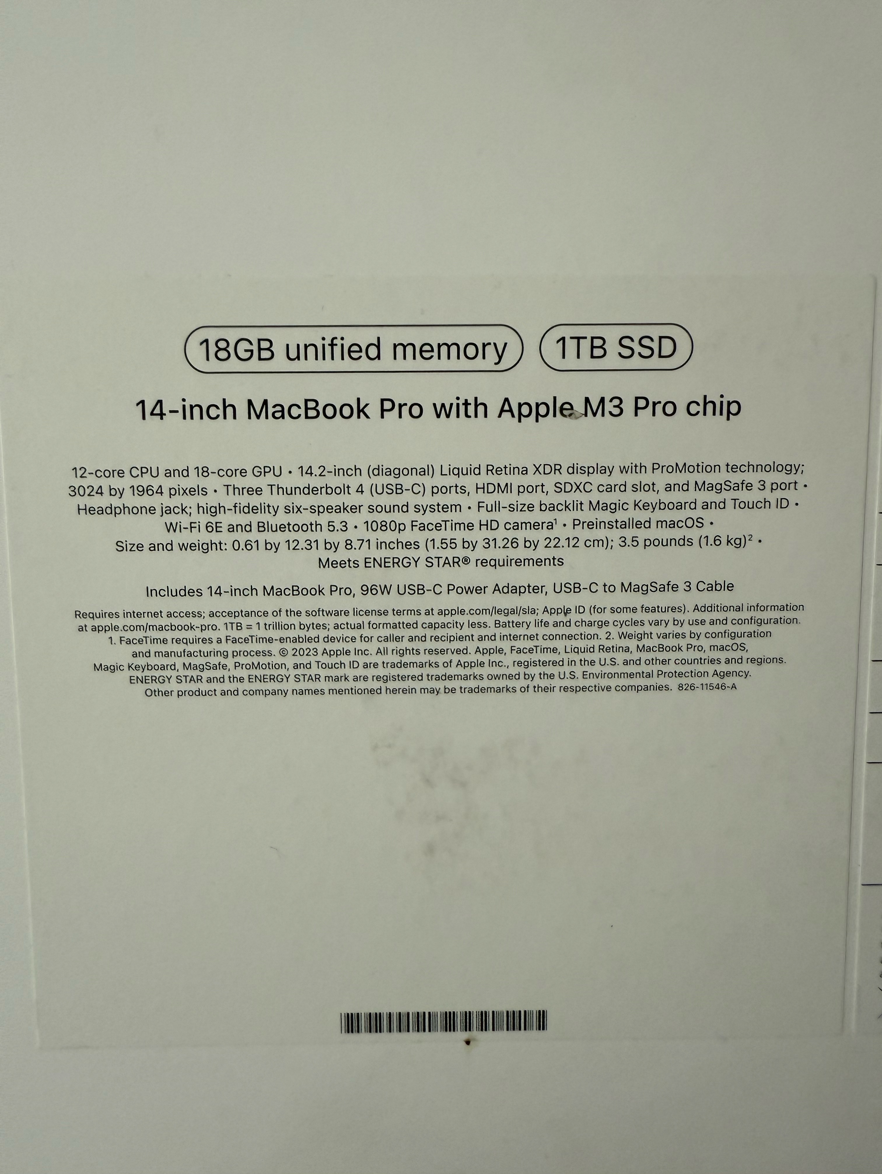 computadoras y laptops - MACBOOK PRO M3 PRO 14" 1TB SSD 18GB RAM SELLADA OFERTA‼️ 2