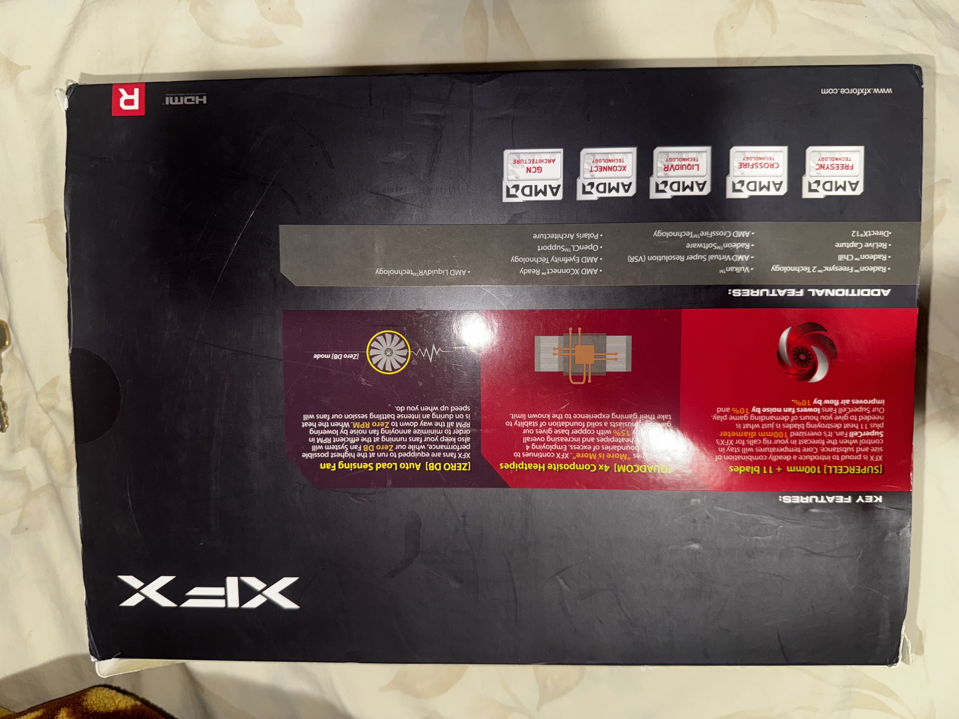 computadoras y laptops - TARJETA GRÁFICA RADEON RX 580 8GB DDR5 1