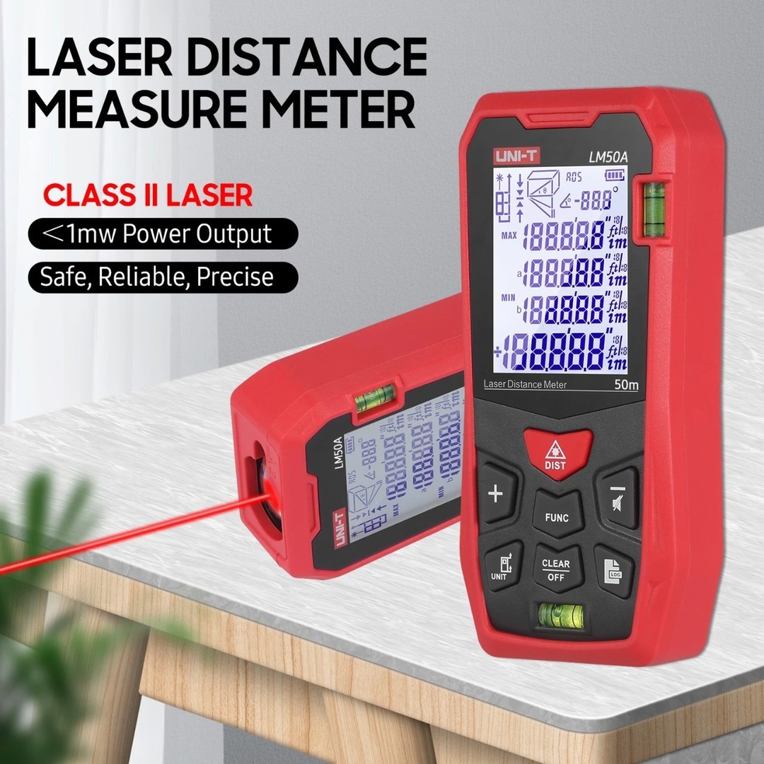 Medidor de Distancia Laser Digital 50 m 9