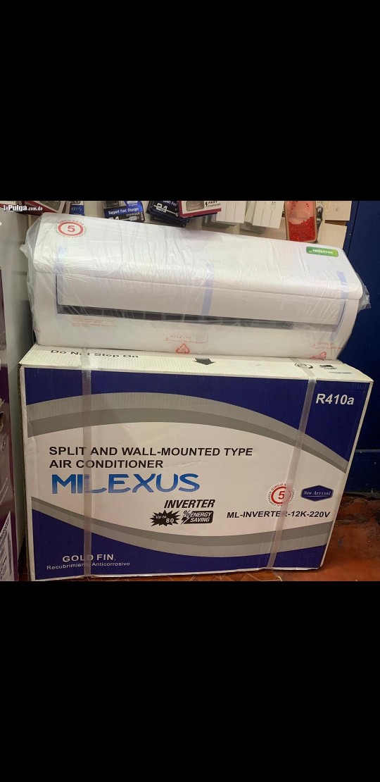 aires acondicionados y abanicos - Aire Milexus Inverter De 12,000btu Eficiecia19 Instalacion Basica