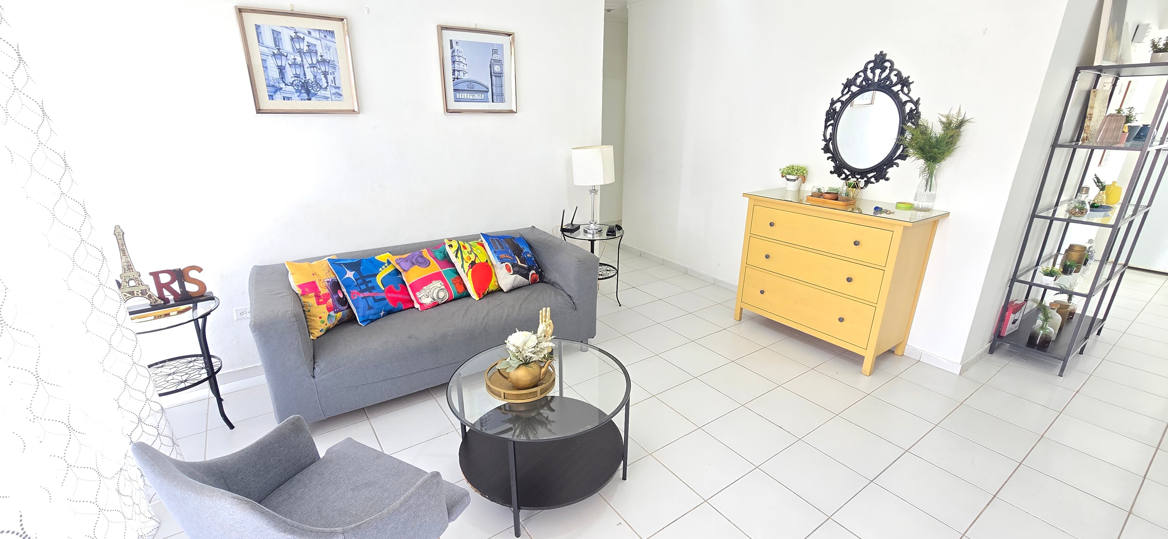 apartamentos - RENTO 3ER PISO AMUEBLADO ATRAS DE UNION MEDICA SANTIAGO  2