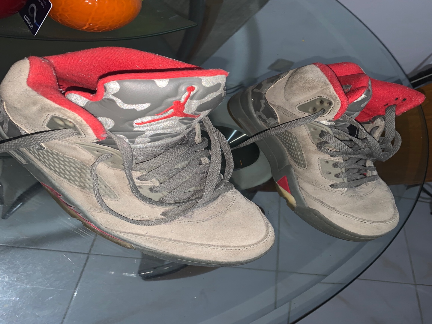 zapatos para hombre - Nike Air Jordan 5 camuflaje retro talla 9