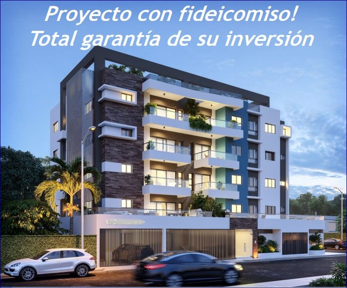 Proyecto de apartamentos en Urbanizacion Tropical con ascensor y areas sociales 