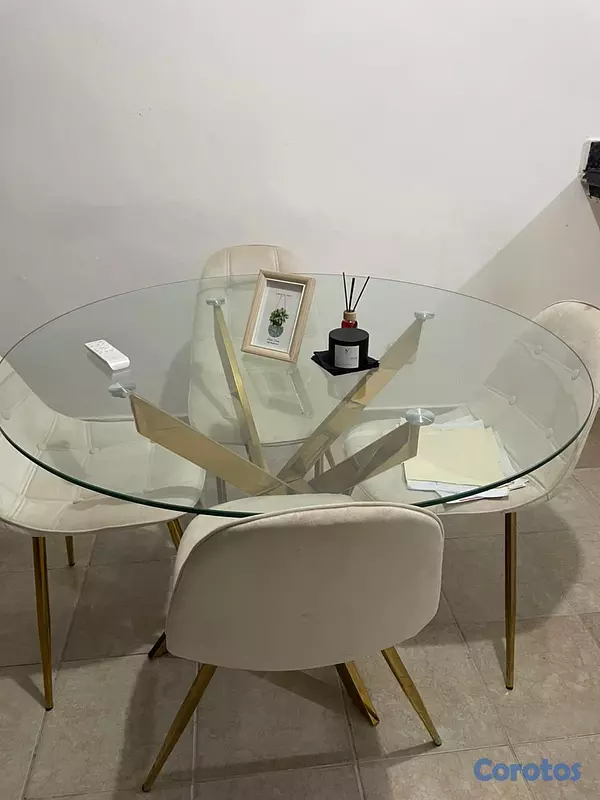 muebles y colchones - venta de mesa de cristal 2