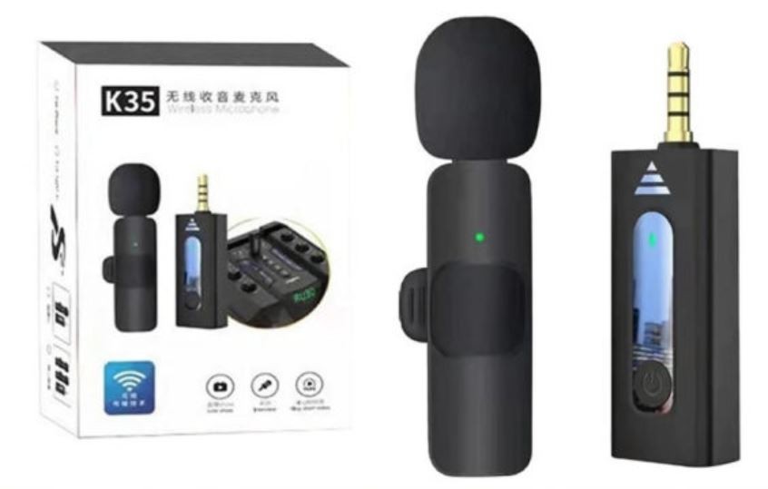 accesorios para electronica - Microfono inalambrico con conector 3.5 mm para telefono, tablet