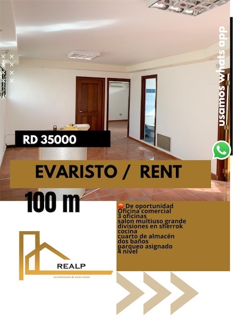 oficinas y locales comerciales - Local de 100 metros en evaristo morales 0
