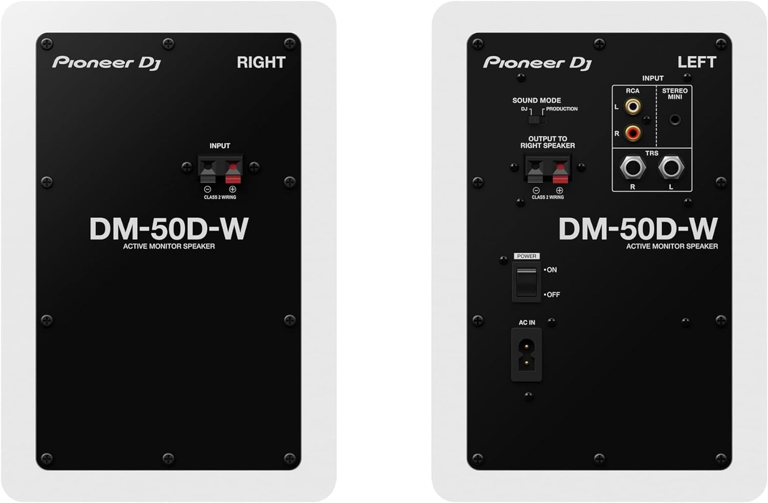 camaras y audio - Monitores Pioneer DJ DM-50D Altavoz de monitor activo de 5 pulgadas - Blanco 3