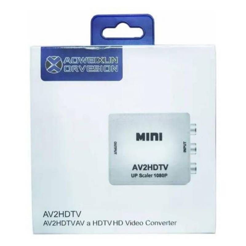 accesorios para electronica - Convertidor Adaptador AV (RCA) PARA HDMI Full HD 1080p conversor