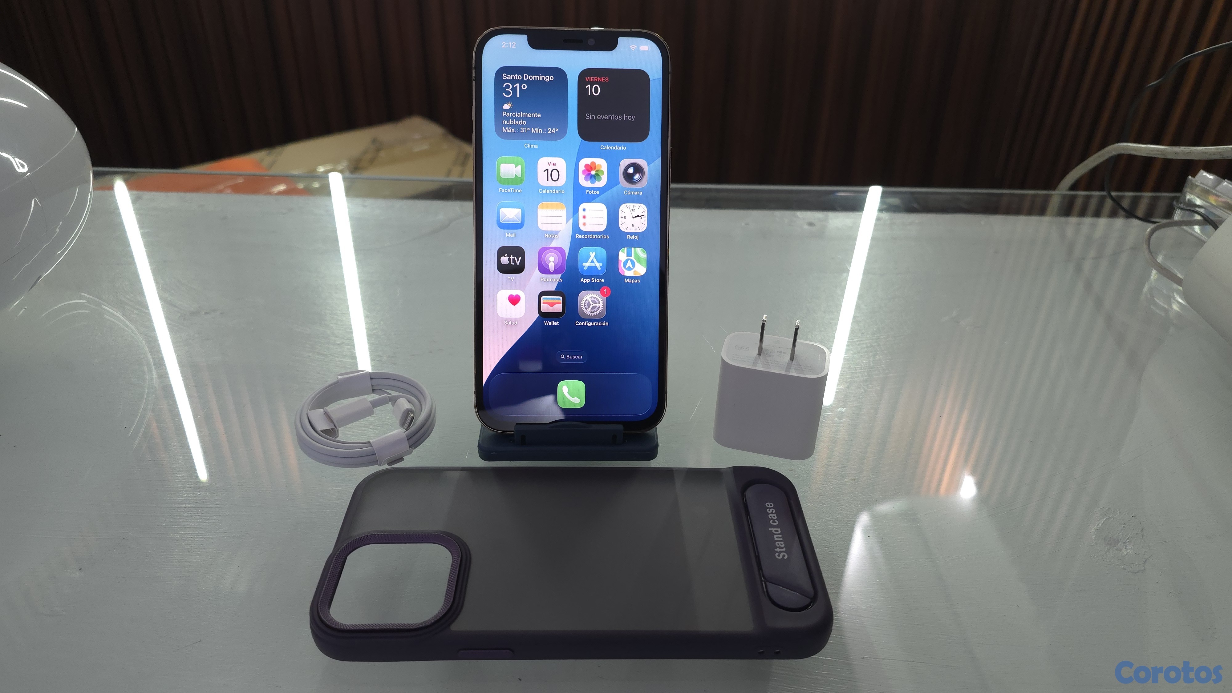 celulares y tabletas - iPhone 12 Pro Max 256GB Gold desbloqueado completo 1
