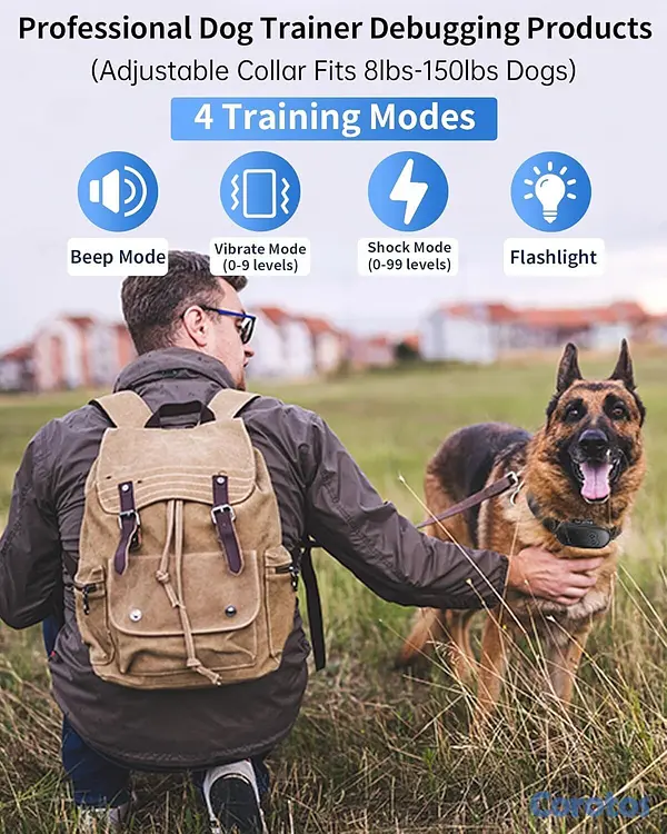 animales y mascotas - Collar de adiestramiento para perros con control r 3