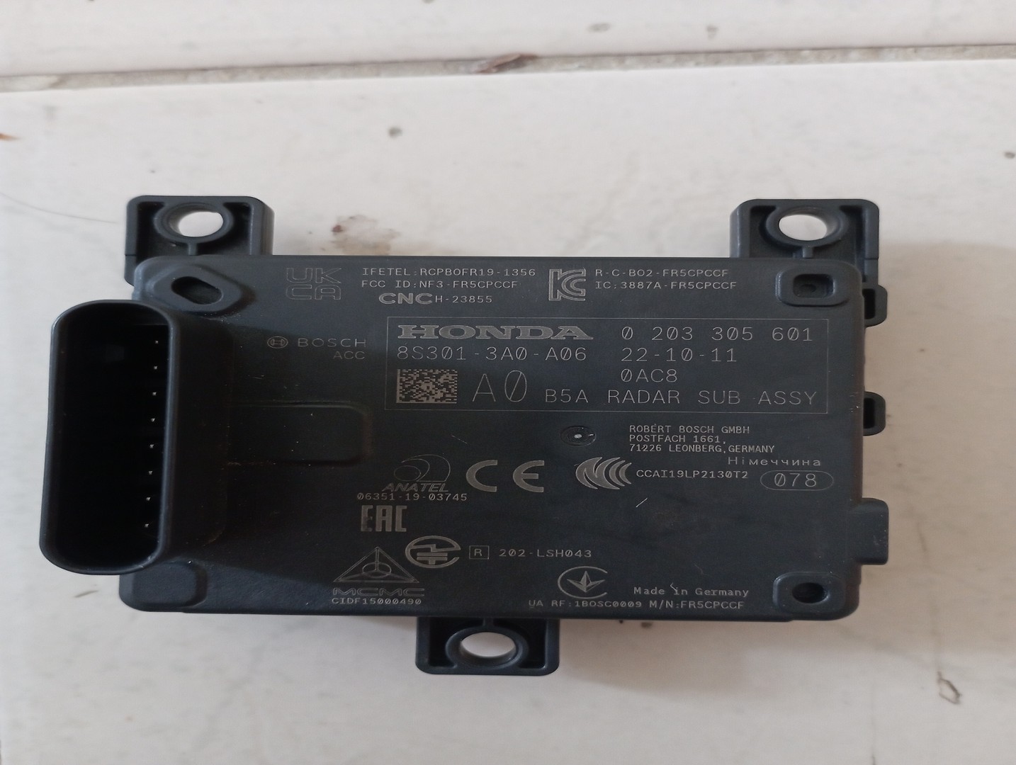 carros - Sensor radar Honda CRV 2023-2024