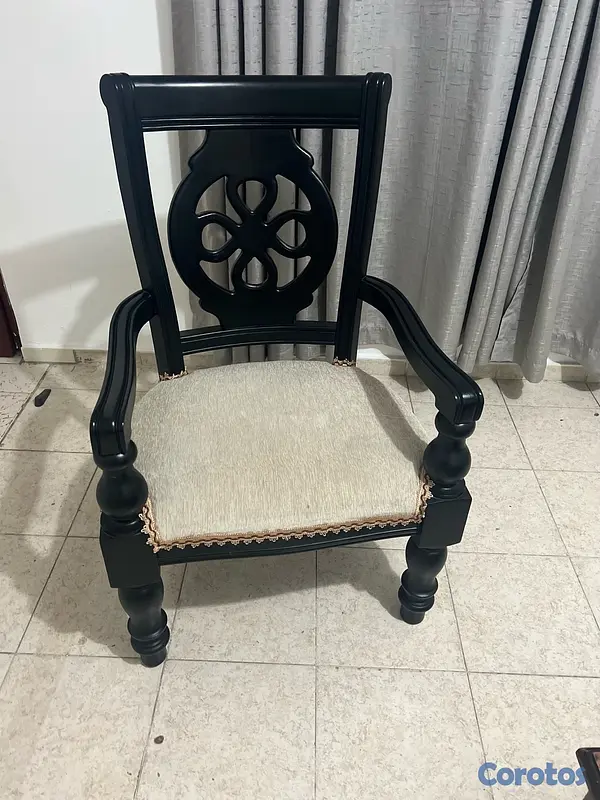 muebles y colchones - Juego de mueble con su butaca en caoba en óptimas condiciones  5