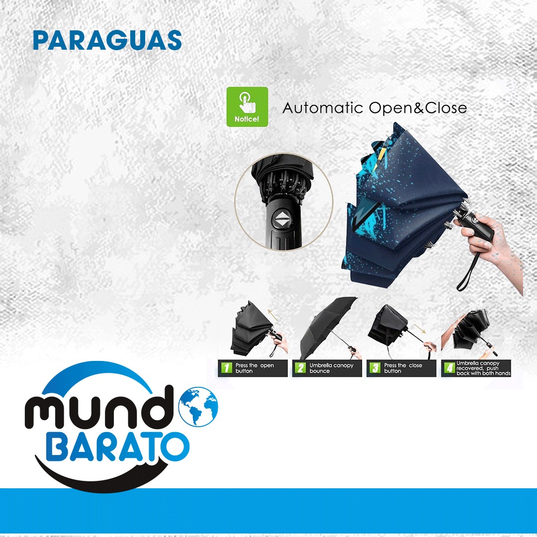 otros electronicos - Sombrilla plegable con apertura y cierre automático compacto, paraguas, ligero