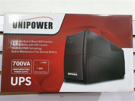 computadoras y laptops - UPS UNIPOWER DE 700VA REGULADOR INTEGRADO, TRABAJA CON PLANTA Y / INVERSOR