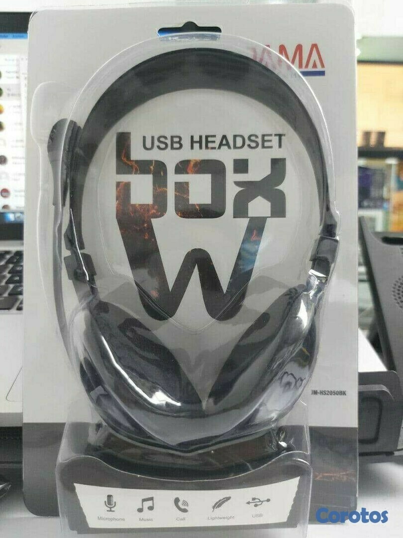 computadoras y laptops - Audifonos usb JAMA  Alámbricos USB Con Micrófono Y Control De Volumen  1