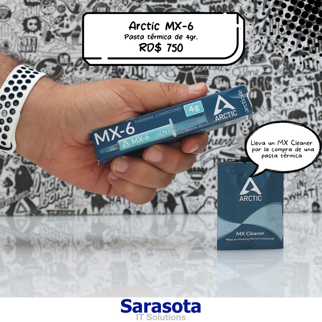 computadoras y laptops - Pasta térmica Arctic MX-6 de 4gr mas regalo