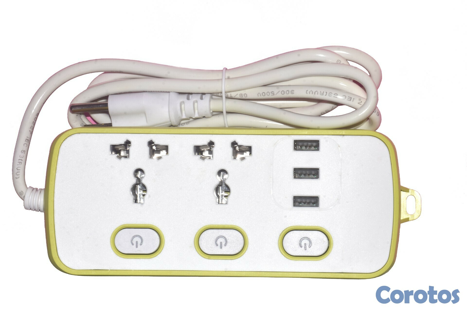 electrodomesticos - Extensor de enchufe / Regleta con puertos USB 4