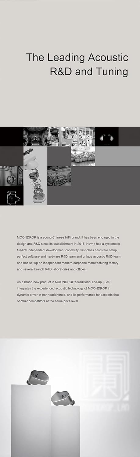 camaras y audio - Auriculares IEM Moondrop Lan Driver Dinámico 10mm 8