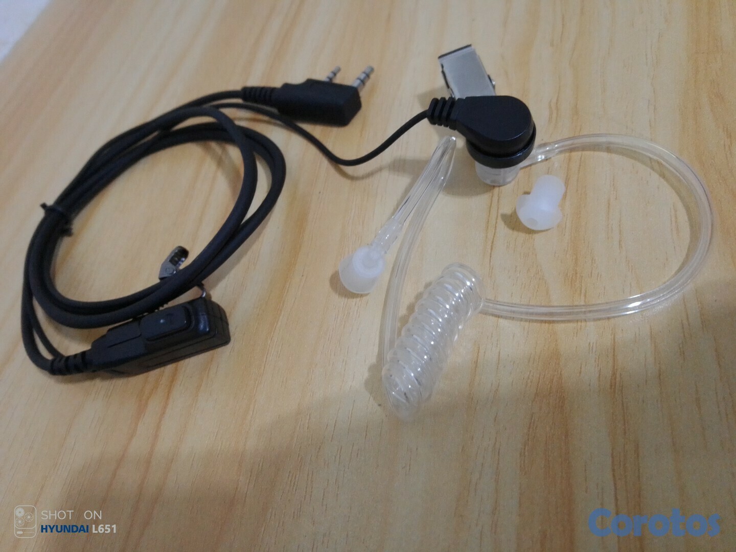 camaras y audio - Audifono manos libres con guía de silicón para radio de comunicación  1