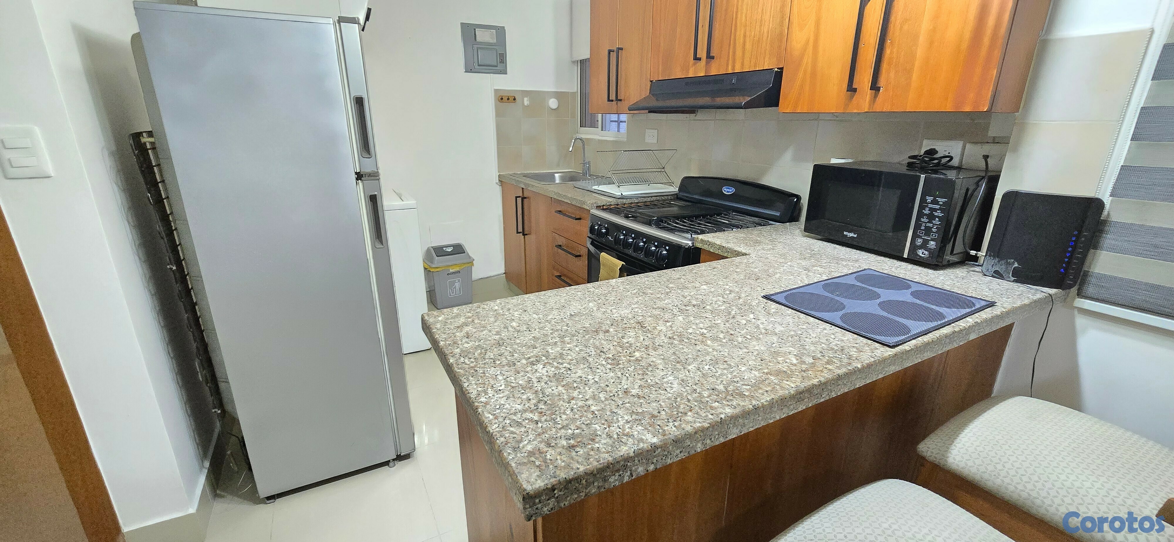 apartamentos - estudio amueblado 1er piso ennla española santiago  9