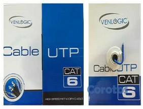 computadoras y laptops - Caja Cable De Red Venlogic Cat 6, 1000 Pies, Azul (100% Cobre)  CAT6