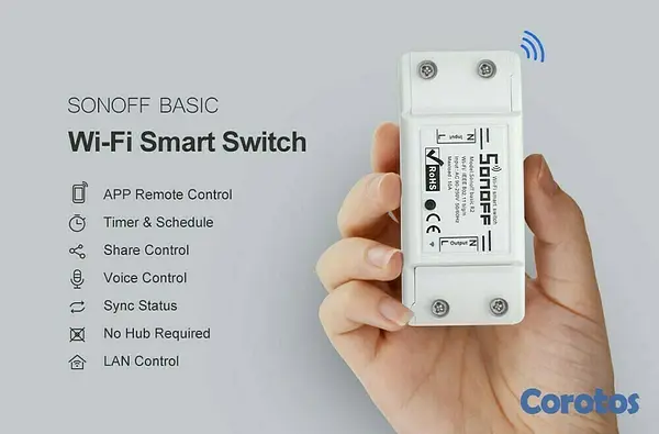 accesorios para electronica - Interruptor wifi inteligente Sonoff Basic R2 6